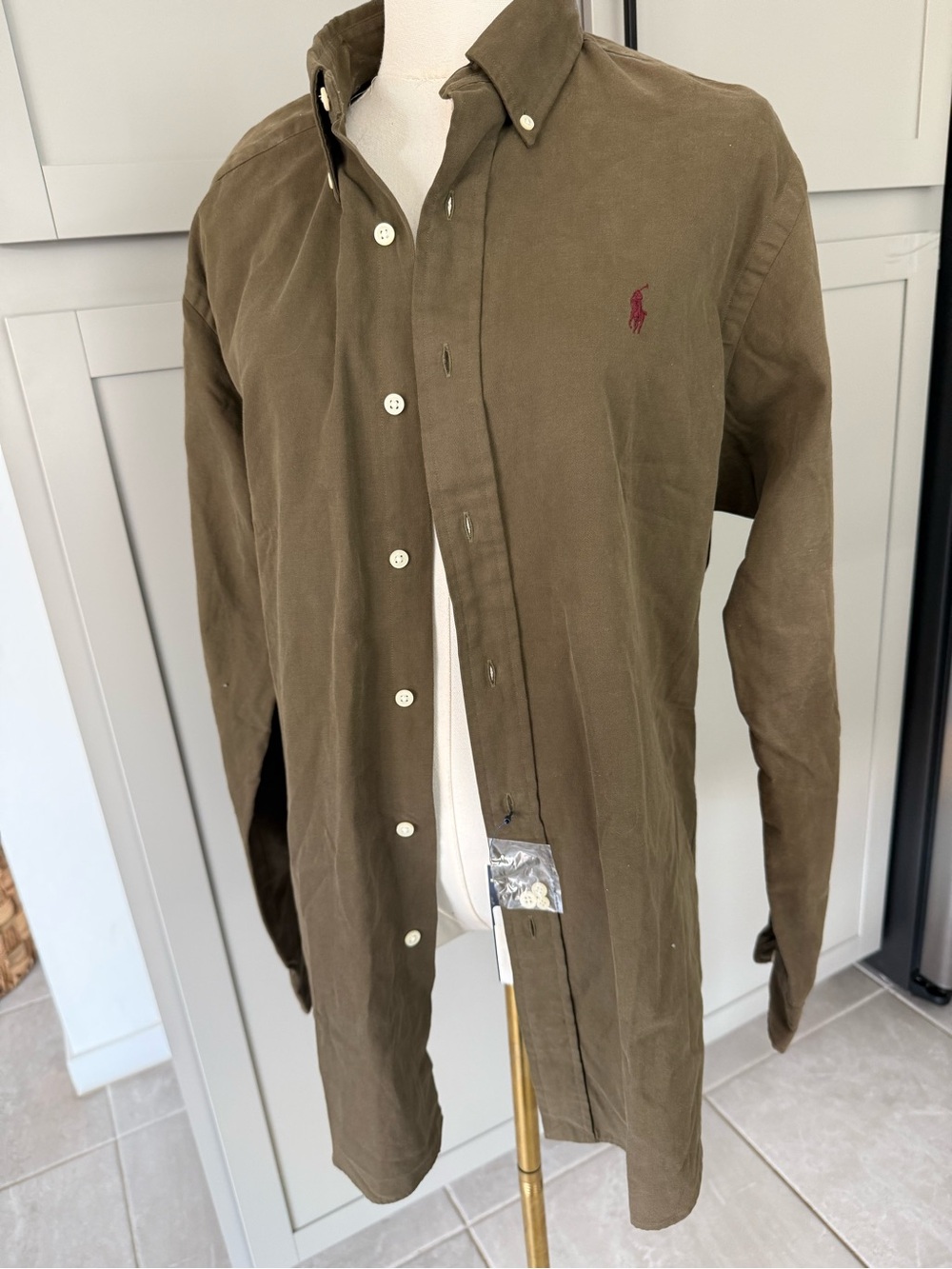 Polo Ralph Lauren Classic Fit Button Down Shirt NWT Dark Olive